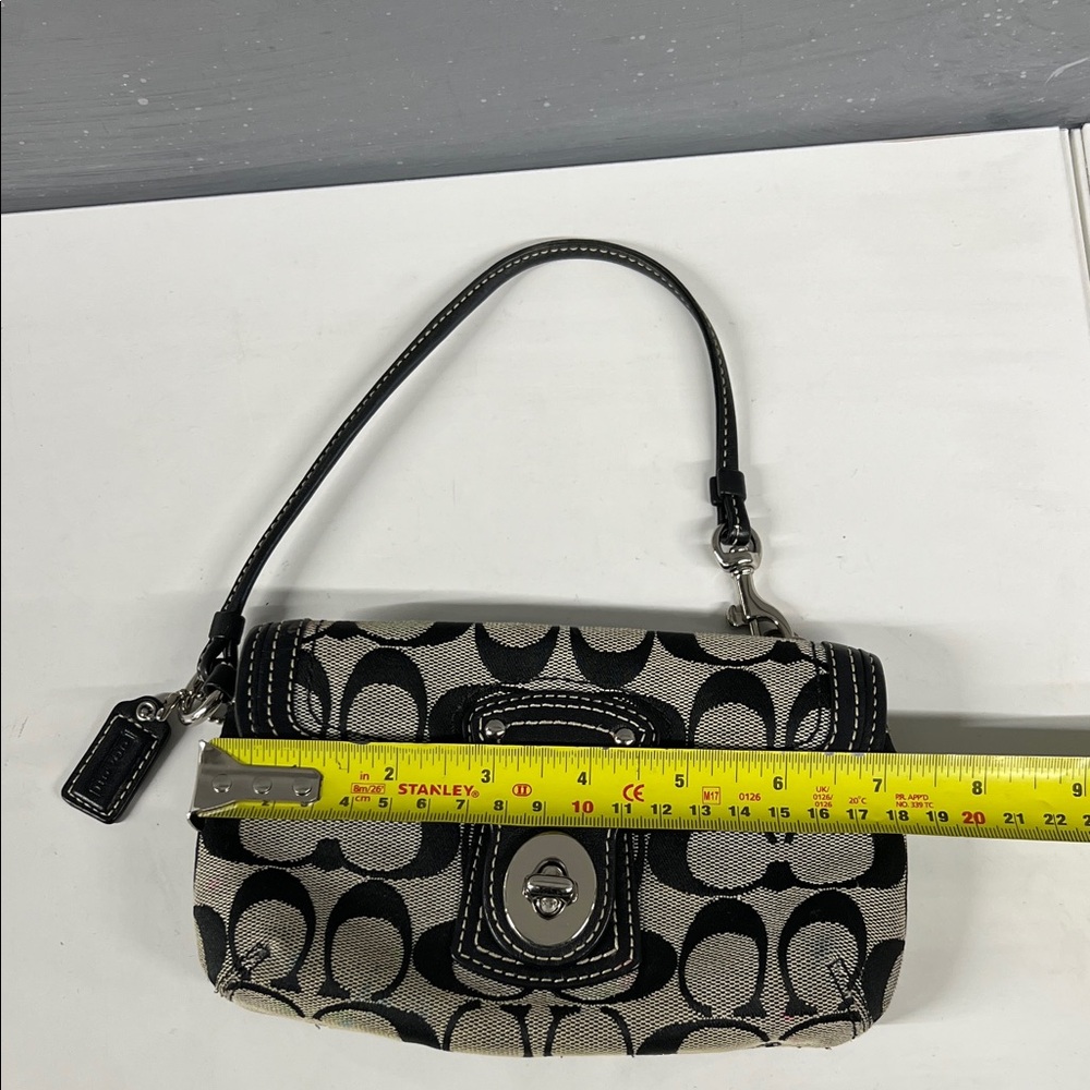 Coach Monogram Turnlock Clutch - Picture 9 of 12